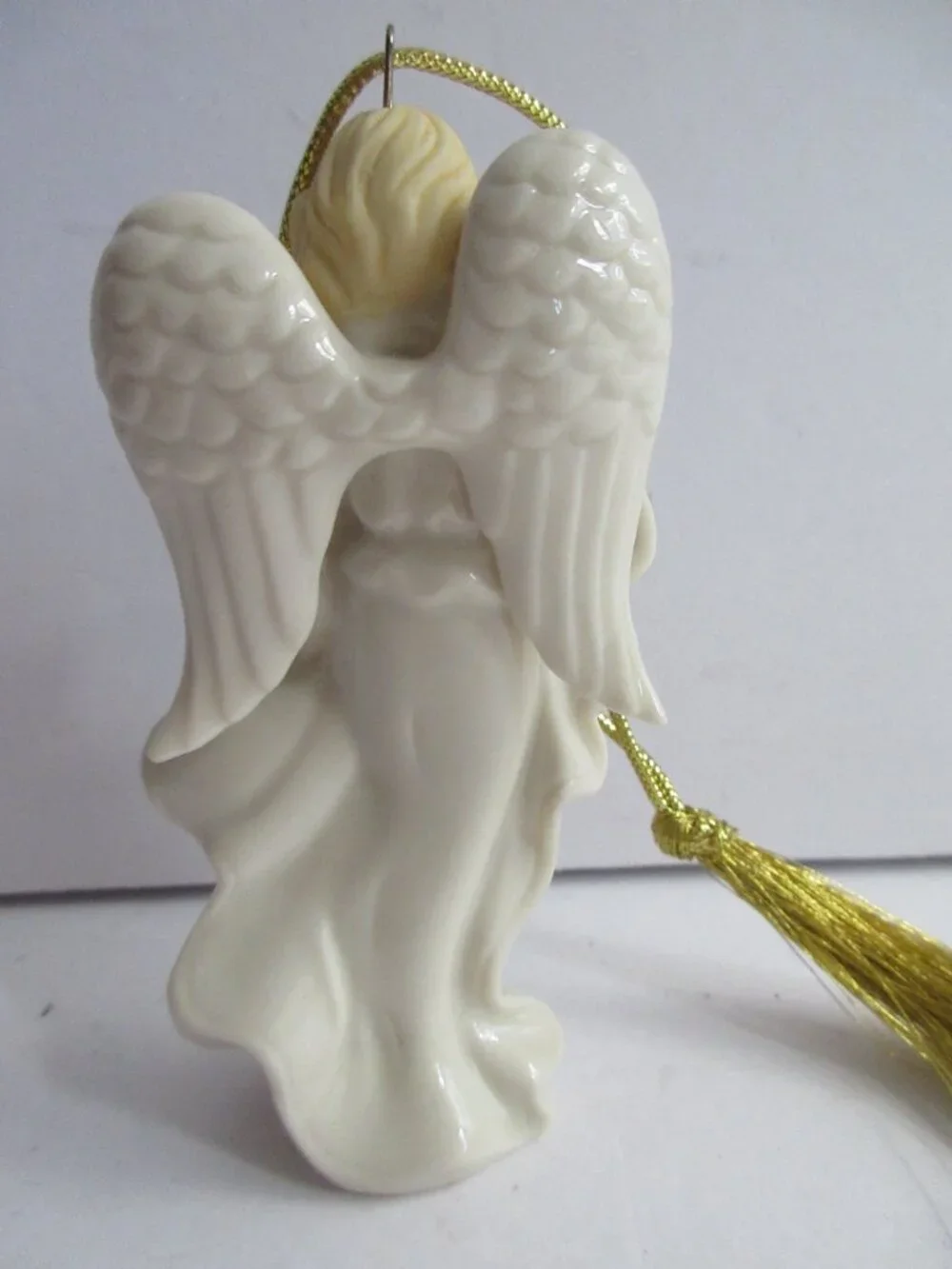 Lenox Angel Porcelain Christmas Ornament Christmas Tree Decoration Gold Tassel
